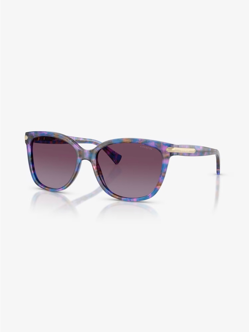 EUC Coach HC8132 52888H Confetti Purple Sunglassed